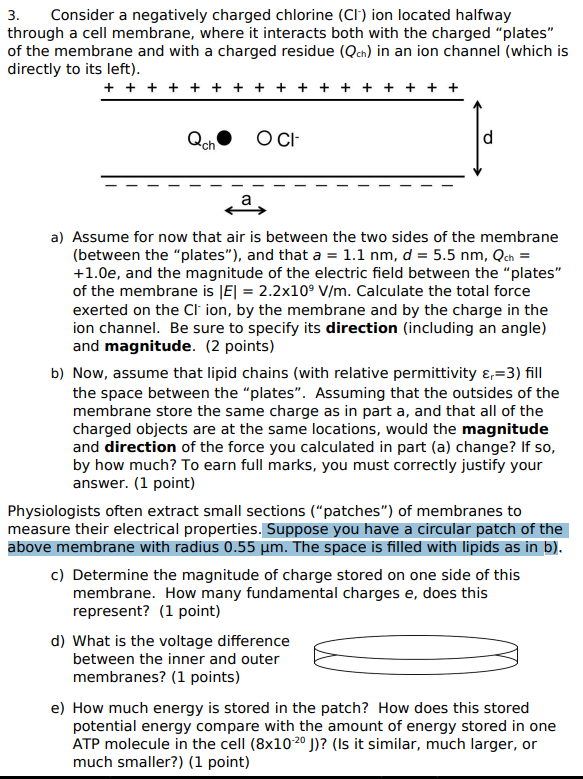 Consider a negatively charged chlorine (Cl) ion l Solvely