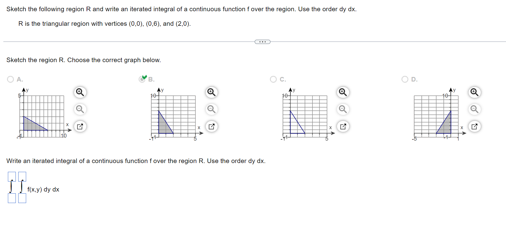 Sketch The Following Region R And Write An It Solvely