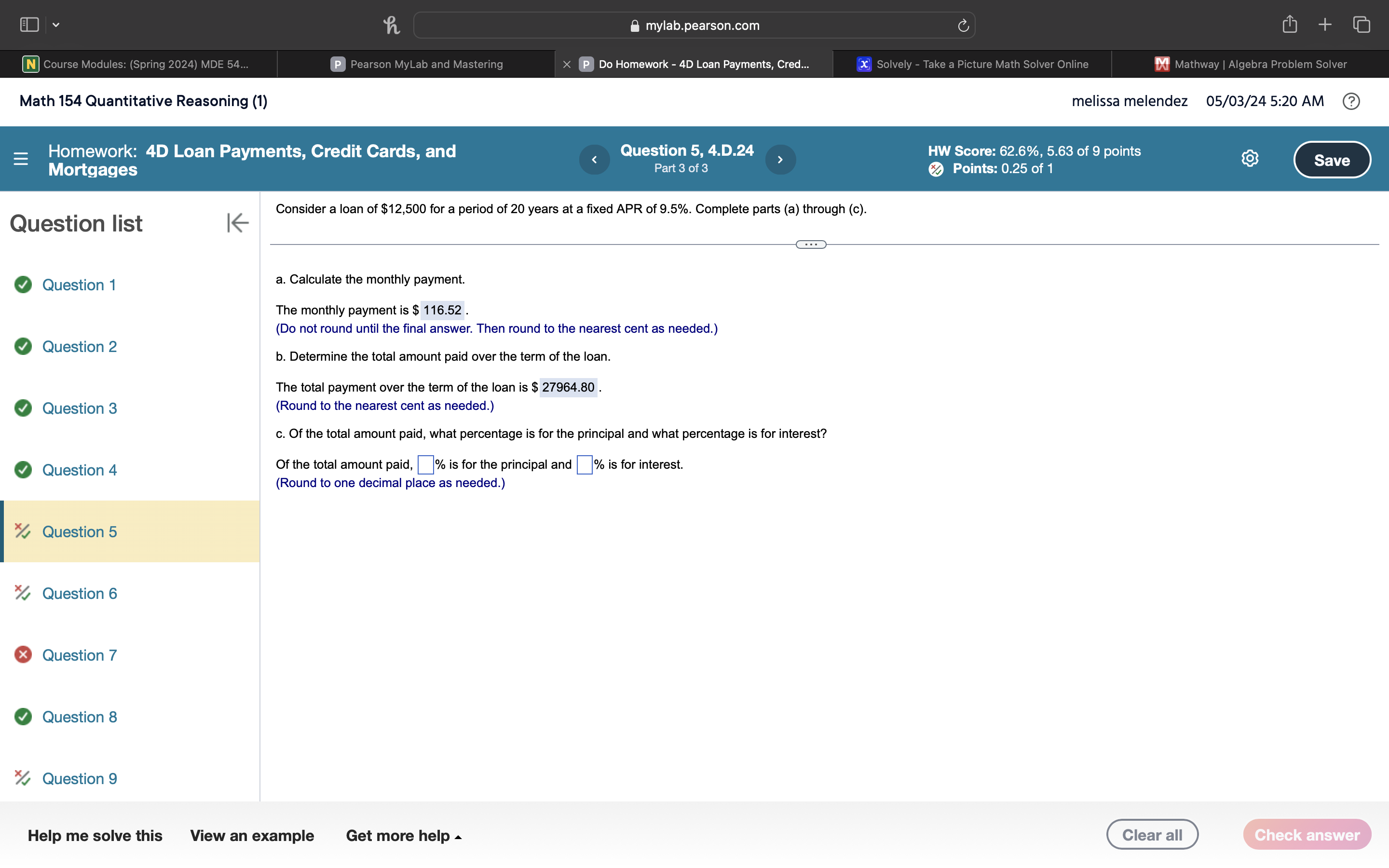 Course Modules (Spring 202 Solvely